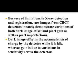 Back projection geometry in cbct