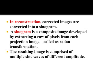 Back projection geometry in cbct