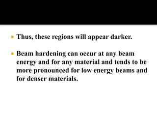 Back projection geometry in cbct