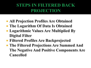 Back projection geometry in cbct