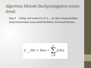 Back Propagation dan implementasinya dalam bahasa python | PPT