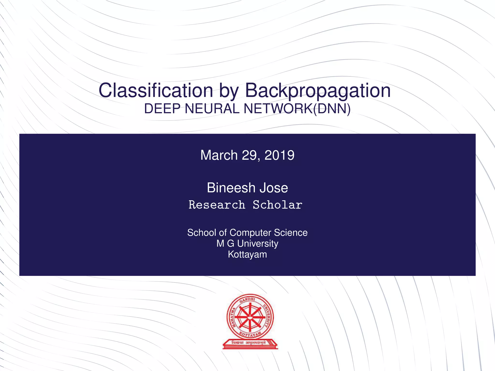 Classification By Back Propagation | PDF
