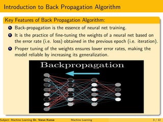 Back Propagation in Deep Neural Network | PPT