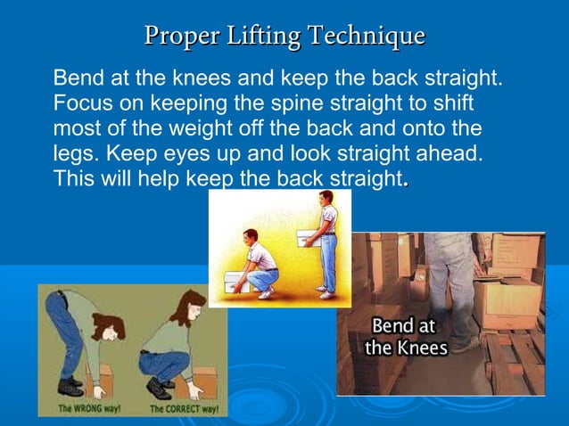Back Safety and Lifting | PPT | Physical Therapy | Wellness