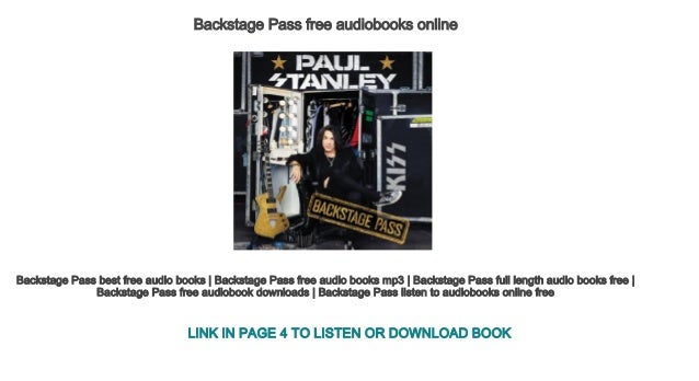 Backstage Pass Free Audiobooks Online