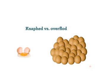 Knaphed vs. overﬂod




                      32
 
