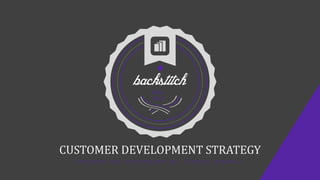 Since
2012
Designed and strategized by: Timothy Braswell
CUSTOMER DEVELOPMENT STRATEGY
 