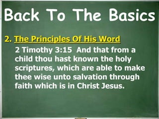 Back To The Basics | PPT