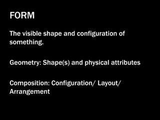 Back to basics Form Geometry Composition | PPTX