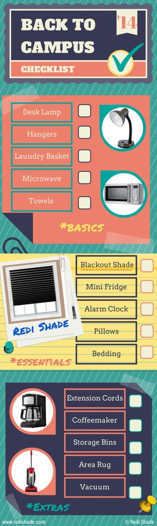 Back to Campus Checklist Infographic