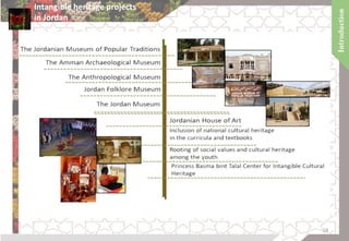 Intangible heritage projects
in Jordan
18
 