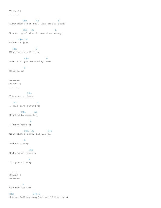 Everything Comes Back To You Chords Sheet and Chords Collection