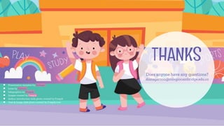 Does anyone have any questions?
dianagarzon@colegiocambridge.edu.co
THANKS
.
● Presentation template by Slidesgo
● Icons by Flaticon
● Infographics by Freepik
● Images created by Freepik
● Author introduction slide photo created by Freepik
● Text & Image slide photo created by Freepik.com
 