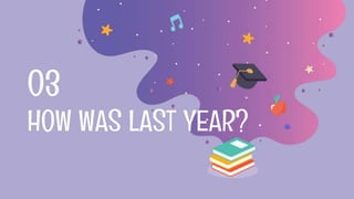 HOW WAS LAST YEAR?
03
 