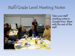 Collaborative Lesson Planning Work on the same lesson plan at the same time with a colleague using Google Docs.   