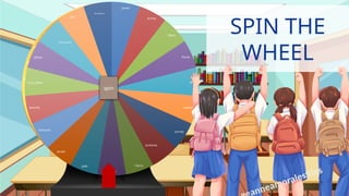 James
Archie
Elbert
Ronie
Jerry
Cedrick
Junrey
Juniemar
Harry
Jayson
Jade
Jerald
Kimorah
Jesamie
Crissa Mae
Althea
Shamandrah
Zen
Rosemarie
spin
SPIN THE
WHEEL
anneamoralesfiles
 