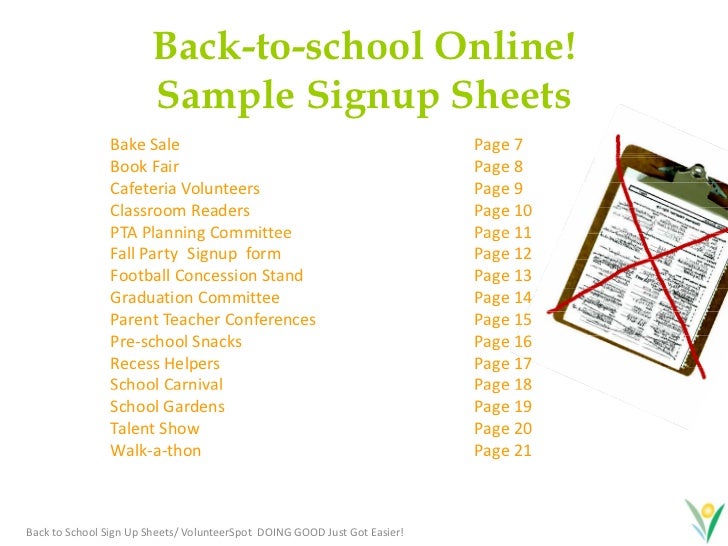 back to school classroom sign up forms fast easy and free