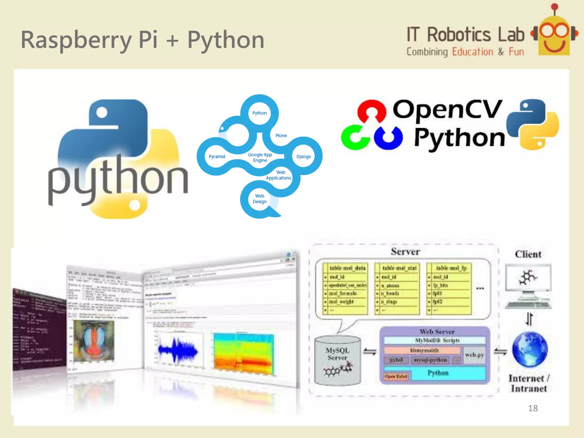 Raspberry Pi + Python
18
 
