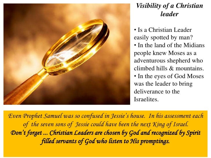 A Christian Leader is Chosen