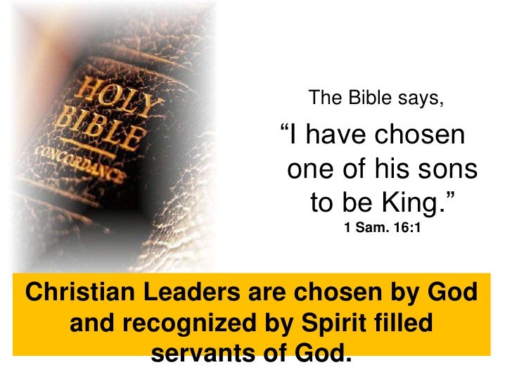 A Christian Leader is Chosen