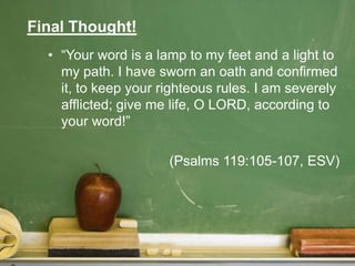 Back To The Basics Bible | PPTX