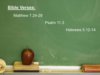 Back To The Basics Bible | PPTX