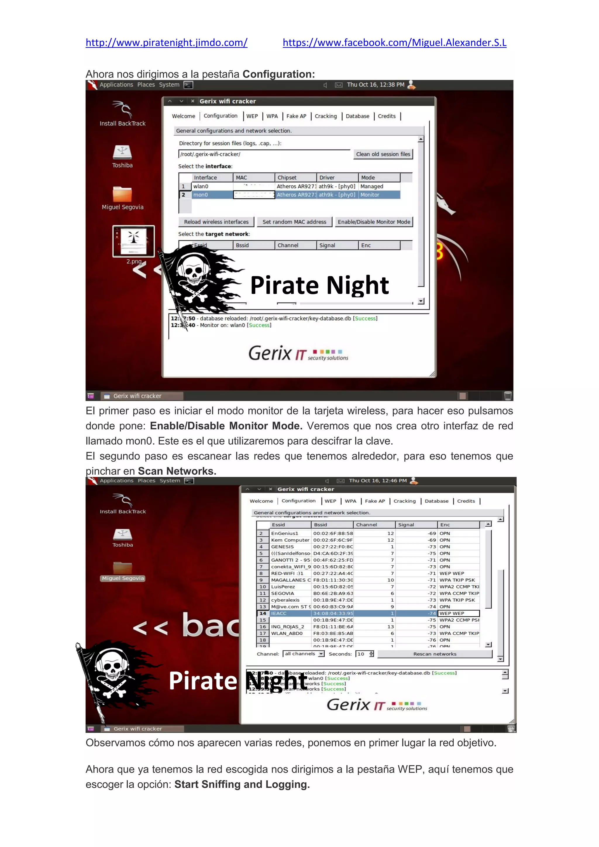 Backtrack claves wep pirate night PDF