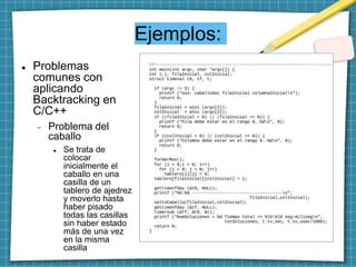 Método de Vuelta Atrás (Backtracking) | PPTX