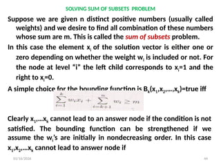 BACKTRACKING introduction, algorithm and methods | PPTX