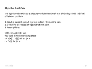 BACKTRACKING introduction, algorithm and methods | PPTX