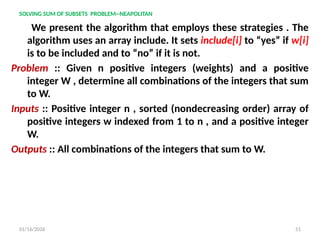 BACKTRACKING introduction, algorithm and methods | PPTX
