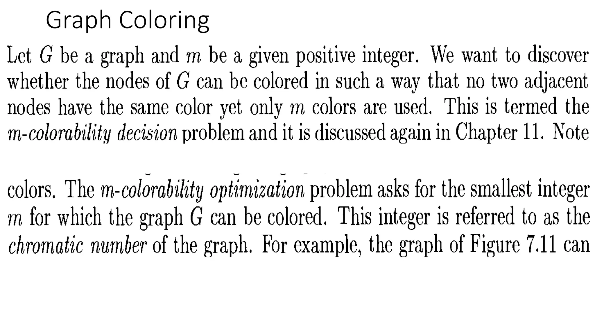 Graph Coloring
 