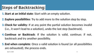 Backtracking_problem.pptx_ backtracking _DAA | PPTX