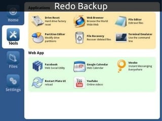 Redo Backup
 