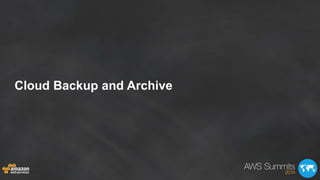 Cloud Backup and Archive
 