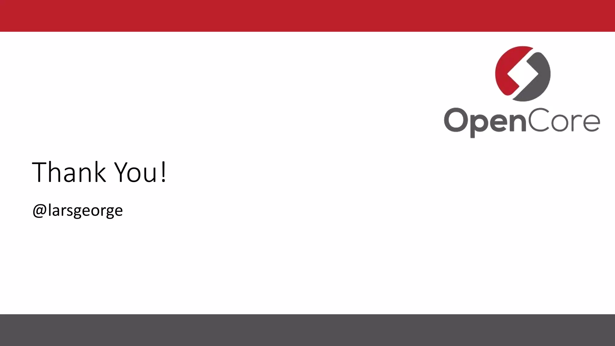 Thank You!
@larsgeorge
 