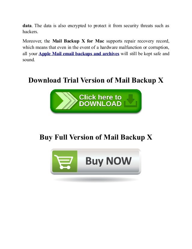mail backup x mac alternatives