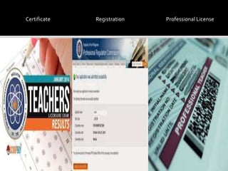 Certificate Registration Professional License
 