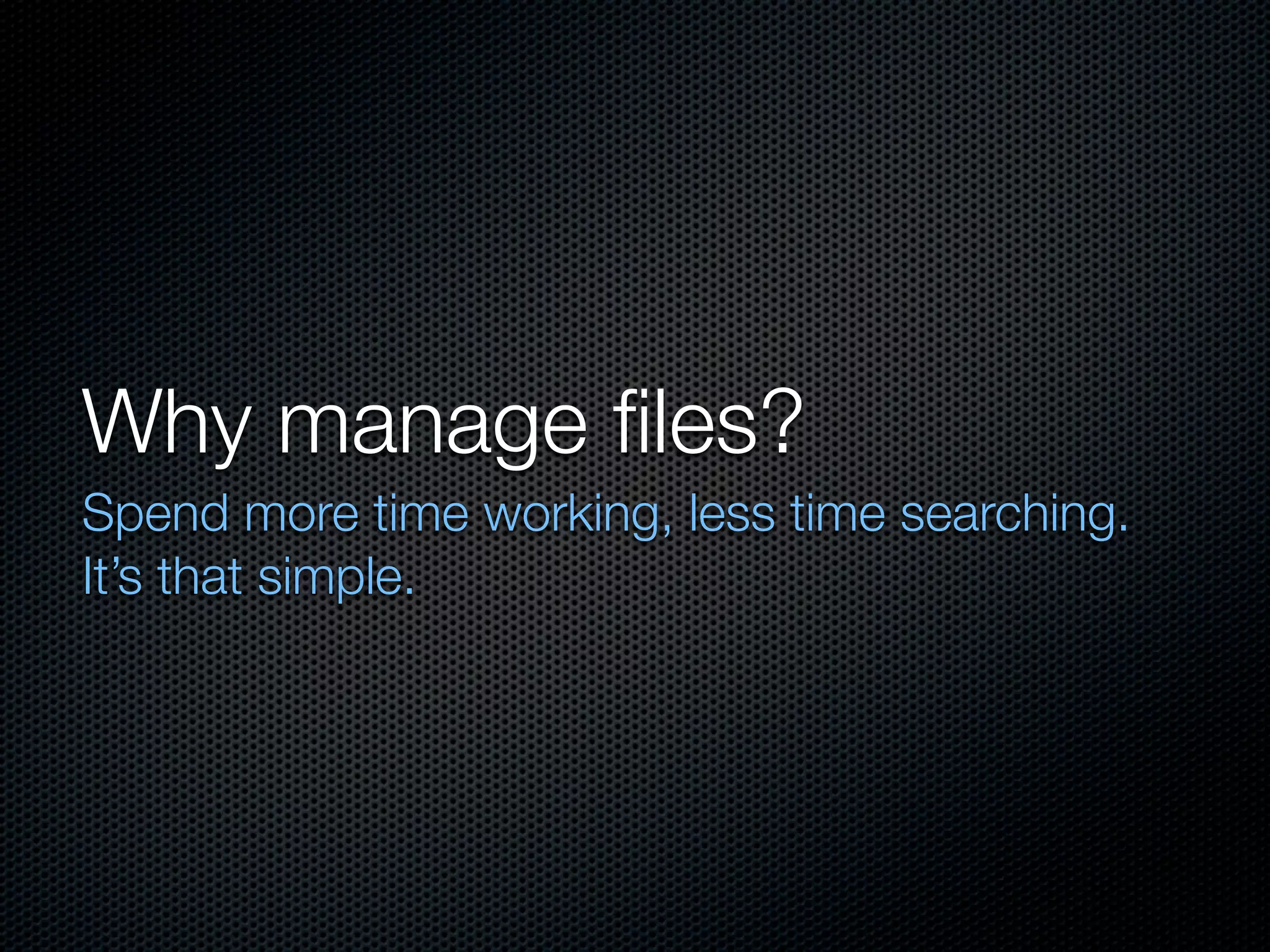 Backup & File Management