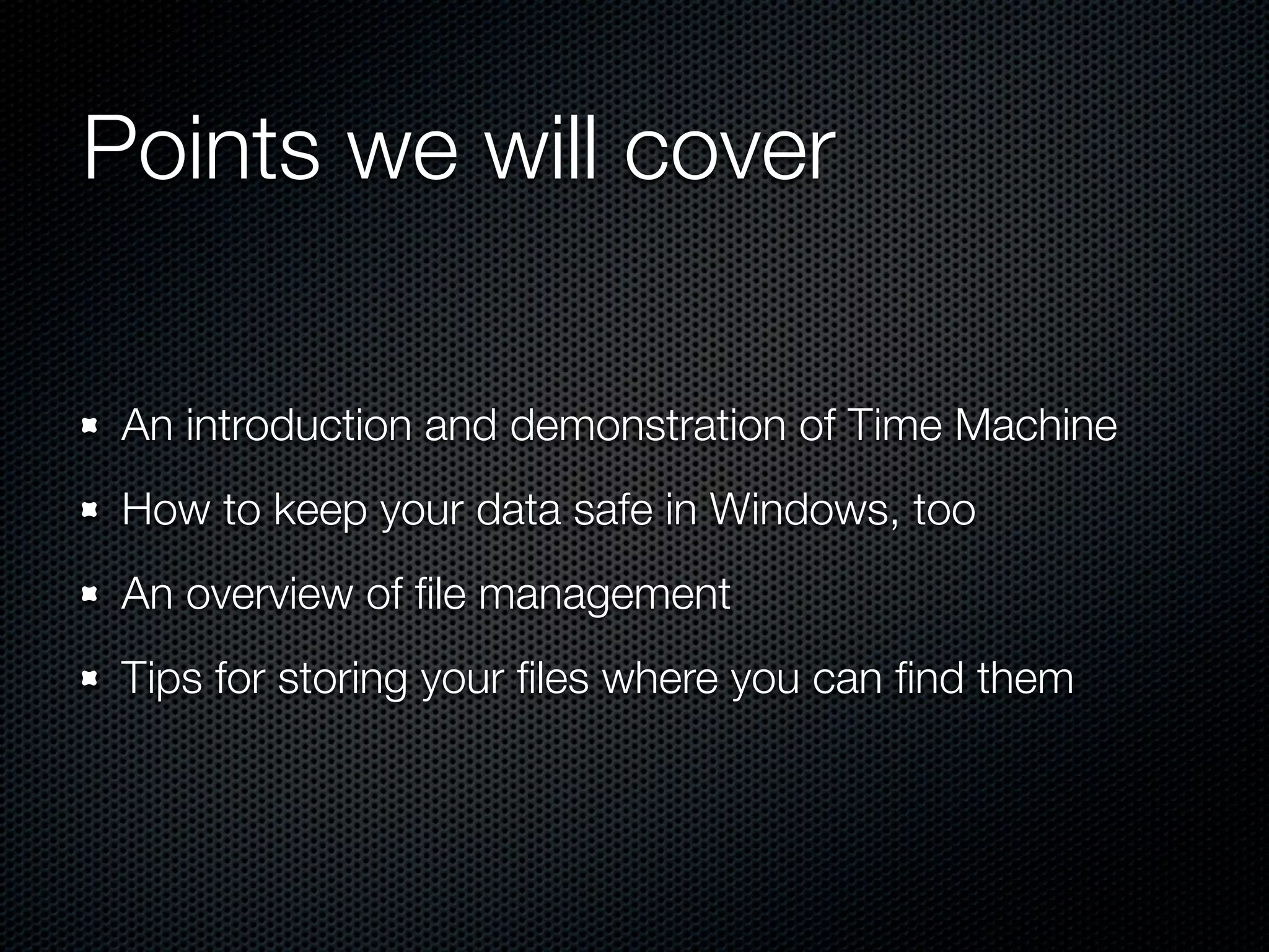 Backup & File Management