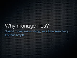 Backup & File Management