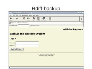 Rdiff-backup
 