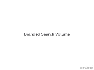 Branded Search Volume
@THCapper
 