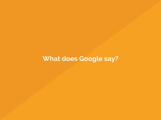 What does Google say?
 