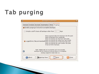 Tab purging 