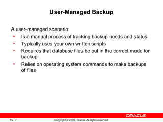 Backups And Recovery | PPT