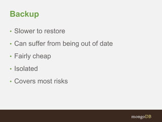 Webinar: MongoDB Management Service (MMS): Session 02 - Backing up Data ...