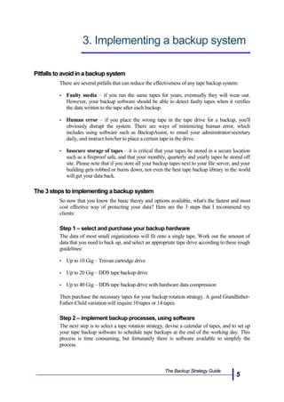 Backup strategy plan | PDF