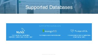 Copyright 2017 Severalnines AB
Supported Databases
 