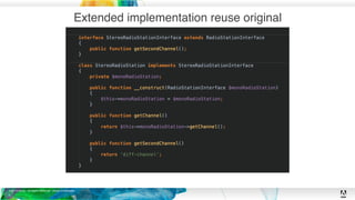 © 2019 Adobe. All Rights Reserved. Adobe Confidential.
Extended implementation reuse original
5
 